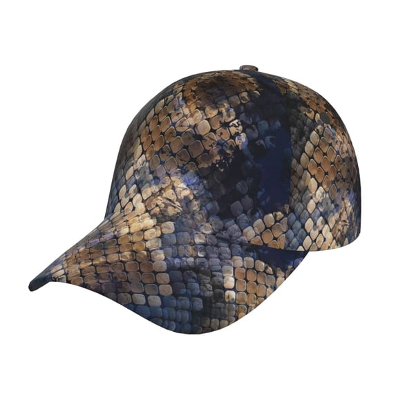 Daiia Watercolor Snake Skin Baseball Cap Men Women Classic Adjustable For Running Workout And Outdoor Activitie All Season Dad Hat Gift