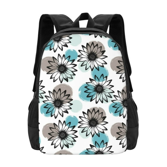 Daiia Watercolor Sunflower Backpack for Men and Women -Durable Backpack Large Capacity, Water-Resistant Bag with Adjustable Straps and Laptop Compartment
