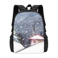 thumbnail image 1 of Daiia Watercolor Winter Landscape For Christmas Backpack for Men and Women -Durable Backpack Large Capacity, Water-Resistant Bag with Adjustable Straps and Laptop Compartment, 1 of 9
