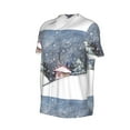 thumbnail image 1 of Daiia Watercolor Winter Landscape For Christmas Mens Baseball Jersey Button Down Shirts Short Sleeve Sports Uniforms-X-Large, 1 of 9