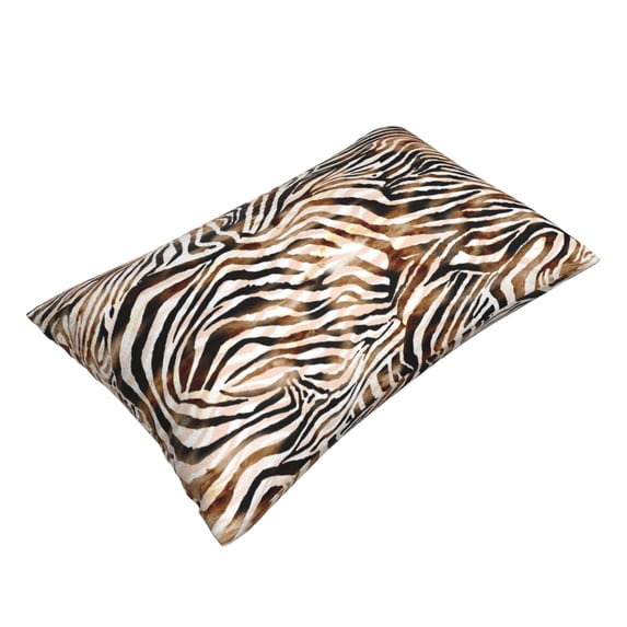 Daiia Watercolor Zebra Bedding Waterproof Pillow Protector Zippered Queen – Bed Bug Proof Pillow Encasement-14"x20"