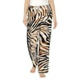 thumbnail image 1 of Daiia Watercolor Zebra Women's Sleep Pant with Pockets and Drawstring,Pajama Pants-XX-Large, 1 of 9