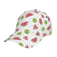 thumbnail image 1 of Daiia Watermelon And Kiwi print Baseball Cap Men Women Golf Dad Hat Adjustable Original Classic Low Profile Hat Unconstructed Plain Cap, 1 of 9
