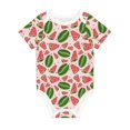thumbnail image 1 of Daiia Watermelon Printed Unisex-Baby Short Sleeve Onesies Bodysuits Baby Climbing Clothes Soft and Comfortable Romper with Expandable Shoulder Design-9M, 1 of 1