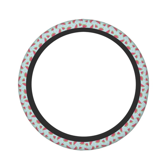 Daiia Watermelon Steering Wheel Cover Auto Steering Wheel Covers Breathable Anti-Slip Steering Wheels Car Interior Decor Accessories for Men Women Universal 15 Inch