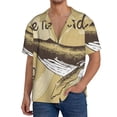 thumbnail image 1 of Daiia We Live for Adventure Men's Linen Shirts Short Sleeve Casual Shirts Button Down Shirt for Men Beach Summer Wedding Shirt-3X-Large, 1 of 6