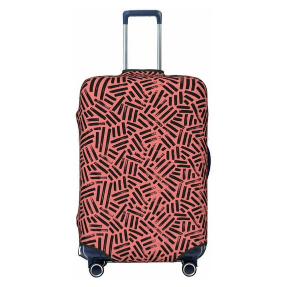 Daiia Weave Geometric Luggage Cover, Thickened Washable Travel Luggage Covers, Elastic Unique Baggage Covers for 18-20 inch Luggage-Small