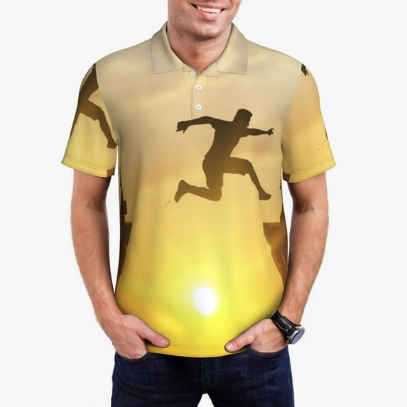 Daiia Welcome Merry Christmas In 2025 Pattern Men’s Polo Shirts,Solid Deck Shirt,Classic Fit, Breathable Cotton Polo for Casual and Sport Wear-X-Large