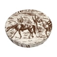 thumbnail image 1 of Daiia Western Desert Cowboys2 Stool Covers Round,Round Bar Stool Covers Waterproof Bar Chair Covers Washable Stool Cushion Slipcover for 12-14 Inch Chair-14 inch, 1 of 7
