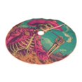 thumbnail image 1 of Daiia Western Desert Skull Cowboy (2) Drawing Merry Christmas Tree Skirt , Xmas Large Lace-up Tree Skirt, Santa Snowflakes Rustic Home Decorations New Year Party Farmhouse Decor-36", 1 of 7
