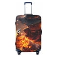 thumbnail image 1 of Daiia Western Fire Cowboy Luggage Cover, Thickened Washable Travel Luggage Covers, Elastic Unique Baggage Covers for 18-20 inch Luggage-Small, 1 of 9