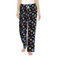 thumbnail image 1 of Daiia Whales In Space Women's Sleep Pant with Pockets and Drawstring,Pajama Pants-Medium, 1 of 9