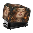 thumbnail image 1 of Daiia Whimsical Flower Crown Maiden Pattern 2 slice Toaster Cover, Toaster Appliance Dust-proof Cover For Kitchen Small Appliance Dust Cover and Fingerprint Protection, 1 of 7