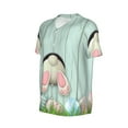 thumbnail image 1 of Daiia White Bunny Bottom And Easter Eggs Mens Baseball Jersey Button Down Shirts Short Sleeve Sports Uniforms-4X-Large, 1 of 9