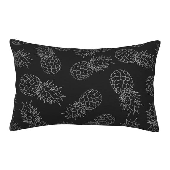 Daiia White Pineapples Bedding Waterproof Pillow Protector Zippered Queen – Bed Bug Proof Pillow Encasement-20"x30"