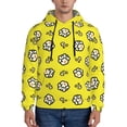 thumbnail image 1 of Daiia White Popcorn for Men's Fashion Hoodies & Sweatshirts with Kangaroo Pocket Hooded Sweatshirt Breathable & Moisture Wicking-Large, 1 of 7