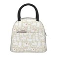 thumbnail image 1 of Daiia White Rabbit Pattern Lunch Bag , Insulated Lunch Box, Small Leakproof Cooler Food Lunch Containers Reusable High Capacity Lunch Tote Bags-One Size, 1 of 6