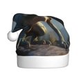 thumbnail image 1 of Daiia Wild Blue Cool Dragon Print Christmas Knitted Beanie Hat, Large Knit Hat Xmas Small Gifts For Men Women Adult, 1 of 6