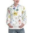 thumbnail image 1 of Daiia Wildflowers Pattern Women's Fashion Hoodies & Sweatshirts with Kangaroo Pocket Hooded Sweatshirt with Eye-catching Drawstrings-Medium, 1 of 7