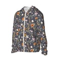 thumbnail image 1 of Daiia Wildflowers UPF 50+ Sun Protection Hoodie Jacket Lightweight Long Sleeve Sun Shirt for Women Men with Pocket Hiking Outdoor-3X-Large, 1 of 7