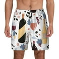 thumbnail image 1 of Daiia Wine Bottles Glasses Mens Swim Trunks Swim Shorts Quick Dry Swim Shorts with Mesh Lining Pockets-Small, 1 of 9