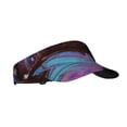 thumbnail image 1 of Daiia Wings Of A Butterfly Pattern Sport Sun Visor Hats Visor Cap Adjustable Empty Top Baseball Cap Cotton Ball Caps for Women and Men, 1 of 7