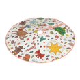 thumbnail image 1 of Daiia Winter Christmas And New Year Deer Drawing Merry Christmas Tree Skirt , Xmas Large Lace-up Tree Skirt, Santa Snowflakes Rustic Home Decorations New Year Party Farmhouse Decor-48", 1 of 7
