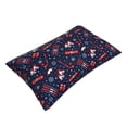 thumbnail image 1 of Daiia Winter Sports Fun Pattern Bedding Waterproof Pillow Protector Zippered Queen – Bed Bug Proof Pillow Encasement-16"x24", 1 of 6