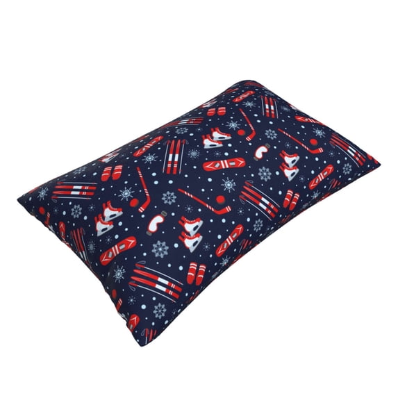 Daiia Winter Sports Fun Pattern Bedding Waterproof Pillow Protector Zippered Queen – Bed Bug Proof Pillow Encasement-16"x24"