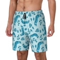 thumbnail image 1 of Daiia Winter Warmth Blue Knitted Mens Swim Trunks Swim Shorts Quick Dry Swim Shorts with Mesh Lining Pockets-3X-Large, 1 of 9