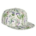 thumbnail image 1 of Daiia Wisteria Flower print Flat Bill Hats Flat Brim Trucker Cap Baseball Cap Adjustable Classic Low Profile Hat Unconstructed Plain Cap, 1 of 9