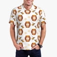 thumbnail image 1 of Daiia Wooden Barrels With Honey Pattern Men’s Polo Shirts,Solid Deck Shirt,Classic Fit, Breathable Cotton Polo for Casual and Sport Wear-X-Large, 1 of 7