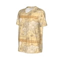 thumbnail image 1 of Daiia World Map Mens Baseball Jersey Button Down Shirts Short Sleeve Sports Uniforms-Small, 1 of 9