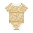 thumbnail image 1 of Daiia World Map Printed Unisex-Baby Short Sleeve Onesies Bodysuits Baby Climbing Clothes Soft and Comfortable Romper with Expandable Shoulder Design-12 Months, 1 of 8