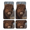 thumbnail image 1 of Daiia Yak Printed Car Floor Mats Set of 4, Durable Non Slip Auto Floor Carpet, Car Interior Carpets Proof Foot Pads Anti-Slip Cushion Automoetive Accessories, 1 of 6