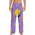 thumbnail image 1 of Daiia Yellow Lemon And Orange Men's Sleep Pant with Pockets and Drawstring,Pajama Pants-Medium, 1 of 9