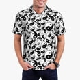 thumbnail image 1 of Daiia Yin And Yang Pattern Men’s Polo Shirts,Solid Deck Shirt,Classic Fit, Breathable Cotton Polo for Casual and Sport Wear-Medium, 1 of 7