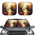 thumbnail image 1 of Daiia Yin Yang 1 2PCS Car Windshield Sun Shade, Foldable Sun Shield for Car Front Window, Auto Sun Blocker Visor Protector Universal for Truck SUV Pickup-Large, 1 of 7