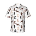 thumbnail image 1 of Daiia Yoga Labrador Retriever Hawaiian Shirt for Men Gentle Cotton Regular Short Sleeve Casual-3X-Large, 1 of 9