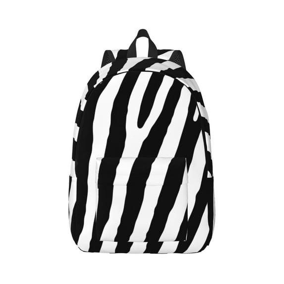 Daiia Zebra Vintage Canvas Backpack for Men and Women ,Hiking Backpack,Travel Laptop Bag for School,Large Capacity Backpack
