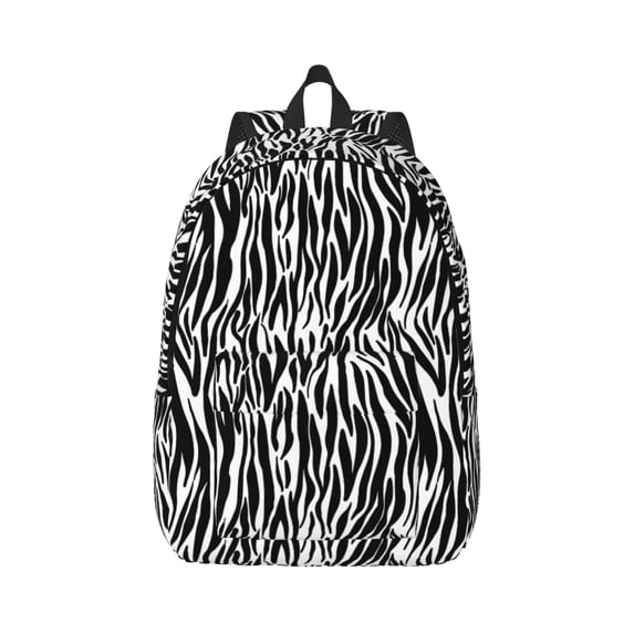Daiia Zebra Vintage Canvas Backpack for Men and Women ,Hiking Backpack,Travel Laptop Bag for School,Large Capacity Backpack