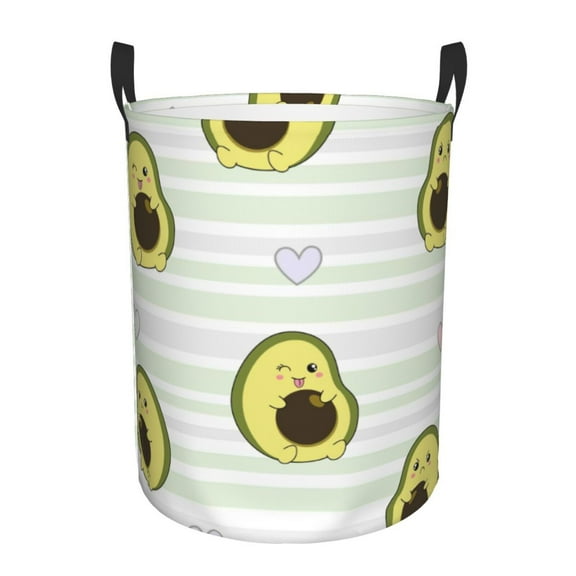 Daiia avocado Of A Hear Laundry Hamper With Handles Large Storage Basket/Toy Organizer/Dirty Clothes Collapsible Waterproof For College Dorms, Bedroom,Bathroom