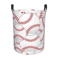 thumbnail image 1 of Daiia Baseballs Round Laundry Basket with Handles Thickened Waterproof Circular hamper,Dirty Clothes Storage Basket for Bedroom,Bathroom,College Dorm-Medium, 1 of 8