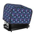 thumbnail image 1 of Daiia blue daisy Skull flower Pattern 2 slice Toaster Cover, Toaster Appliance Dust-proof Cover For Kitchen Small Appliance Dust Cover and Fingerprint Protection, 1 of 7