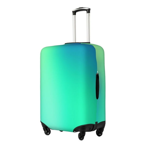 Daiia blue green colors Luggage Cover, Thickened Washable Travel Luggage Covers, Elastic Unique Baggage Covers for 18-20 inch Luggage-Small
