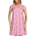 thumbnail image 1 of Daiia bows Print Women's Dresses 2025 Trendy Short sleeve Dresses Casual Baggy Flowy Maxi Sun Dresses, 1 of 7