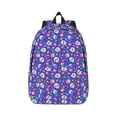 thumbnail image 1 of Daiia colorful Skull flower leaf Vintage Canvas Backpack for Men and Women ,Hiking Backpack,Travel Laptop Bag for School,Large Capacity Backpack-Medium, 1 of 8