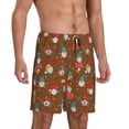 thumbnail image 1 of Daiia cute gnome Pumpkin Mens Woven Stretch Pajama Short,Short Pajama Pants-4X-Large, 1 of 7