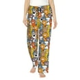 thumbnail image 1 of Daiia cute paw Pattern Women's Sleep Pant with Pockets and Drawstring,Pajama Pants-Small, 1 of 6