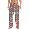 thumbnail image 1 of Daiia cute pink axolotl Pattern Men's Sleep Pant with Pockets and Drawstring,Pajama Pants-Large, 1 of 6